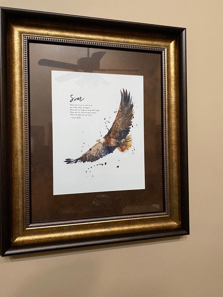Soar On Wings Like Eagles - Isaiah 40:31 - Customer Photo From Cathy B