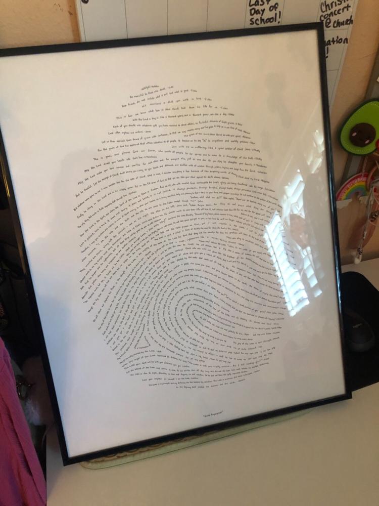 gods fingerprint letterpress