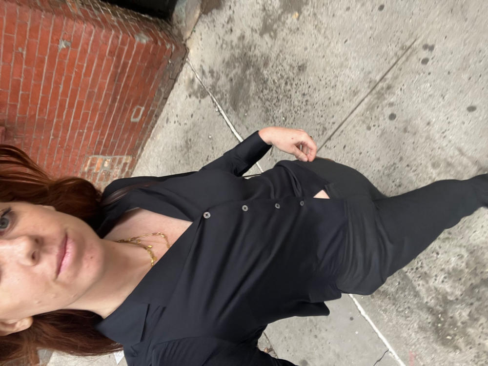 Blazer Collar Blouse - Customer Photo From Lily Snyder