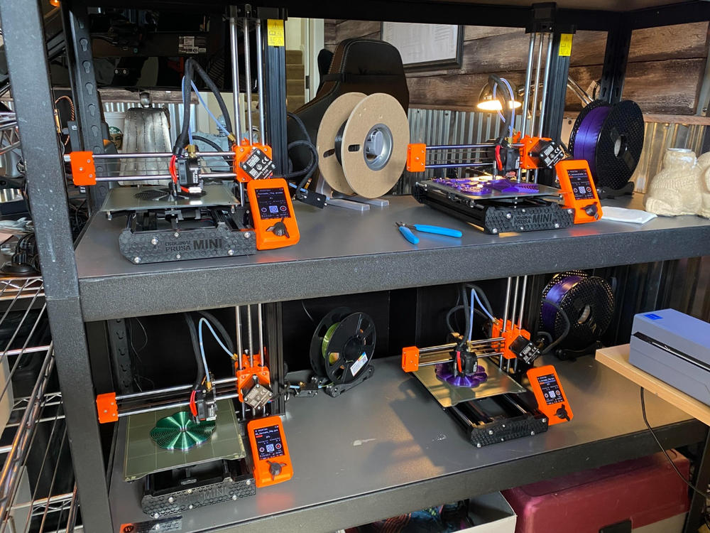 Original Prusa MINI+ 3D Printer With Filament Sensor - Customer Photo From Travis Quesenberry