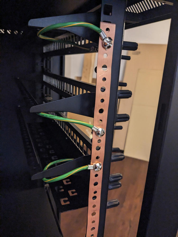 Shielded Ethernet Patch Panel Bond & Ground Extension Wire Adapter - Customer Photo From Robert Maroc