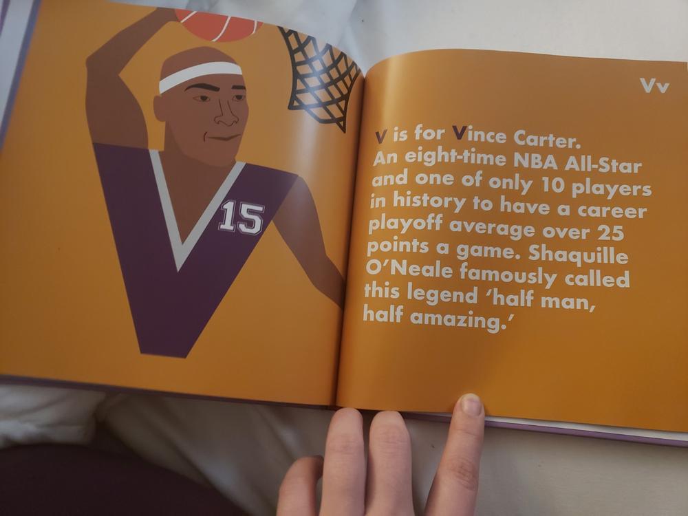 Basketball Legends Alphabet Book - Customer Photo From Brandi Vinyard