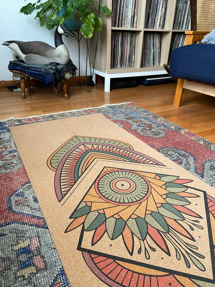 Mandala Cork Yoga Mat | 4.5MM | Collab Edition - Customer Photo From Audrey