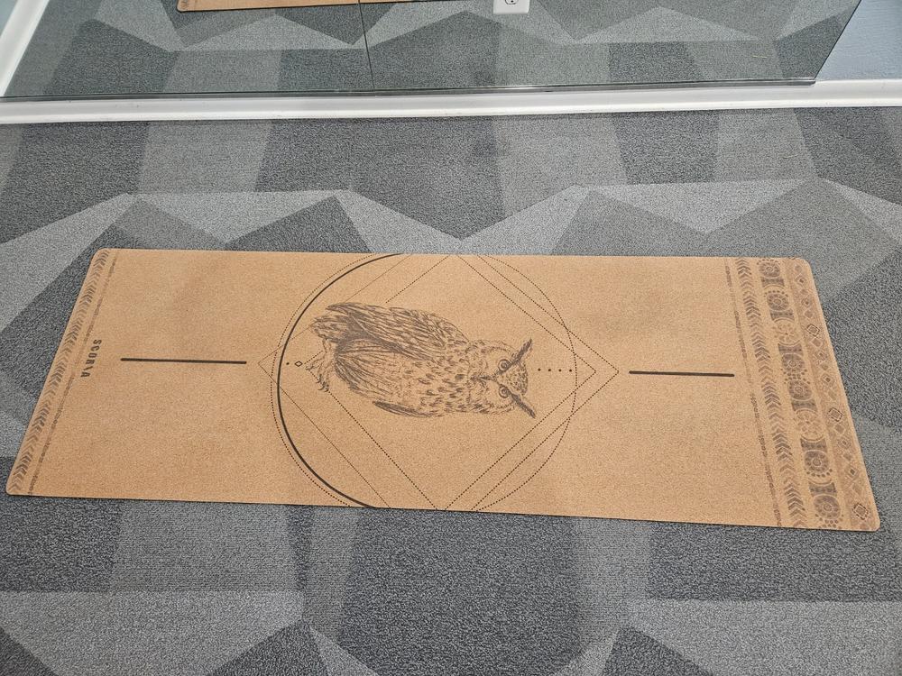 Owl Cork Yoga Mat | 4.5MM - Customer Photo From Deon Wilson