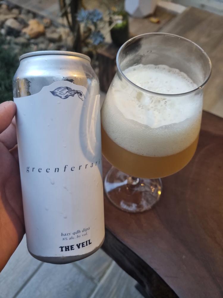 The Veil Greenferrari Hazy QDH DIPA - Customer Photo From Oscar Morales Cameros