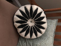 Harp Design Co Round Flower Pillow-Black&White Review
