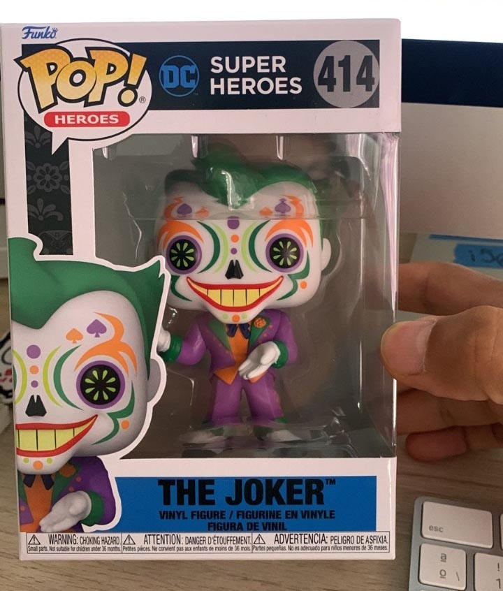 Figura Funko Pop! DC Súper Héroes Joker Modelo 414