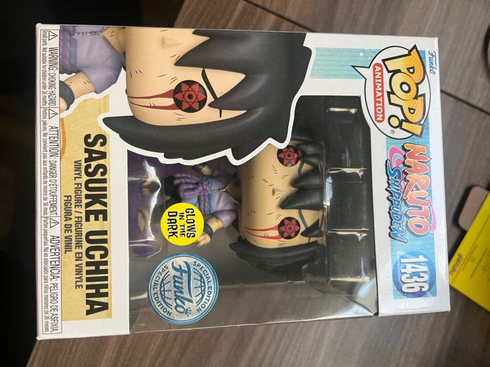 Funko Pop Animation: Naruto Shippuden - Sasuke Uchiha con Amaterasu Glow Exclusivo Funko Shop - Customer Photo From Maria G.