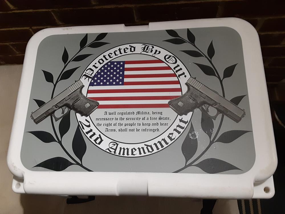 Americana Collection YETI 20 qt Cooler Custom Skins & Wraps - Customer Photo From Michael Ricke