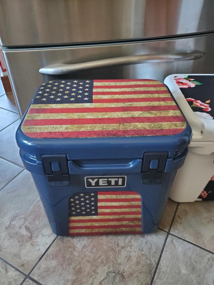 Flowers Collection YETI 35 qt Cooler Custom Skins & Wraps - Customer Photo From Angela Herman