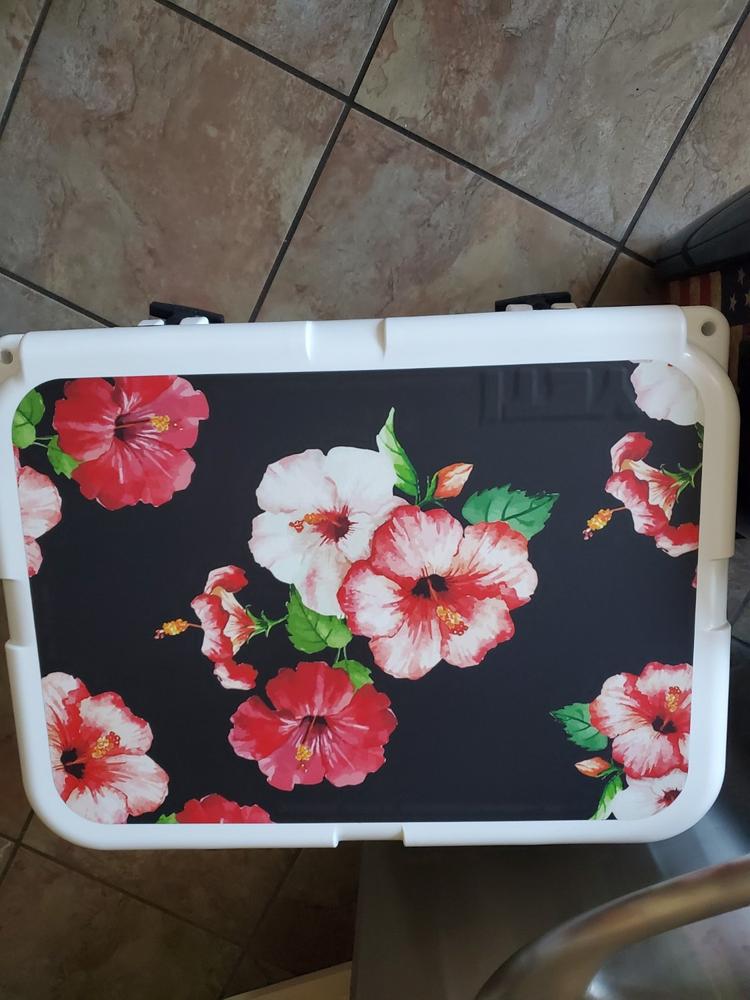 Flowers Collection YETI 35 qt Cooler Custom Skins & Wraps - Customer Photo From Angela Herman
