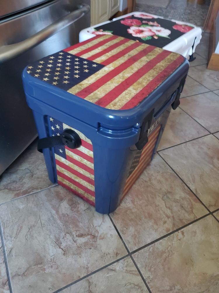 Flowers Collection YETI 35 qt Cooler Custom Skins & Wraps - Customer Photo From Angela Herman