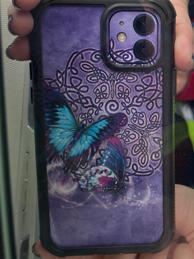 Surreal Collection Apple iPhone 12 Carbon Fiber Skin - Customer Photo From Angela Lamen