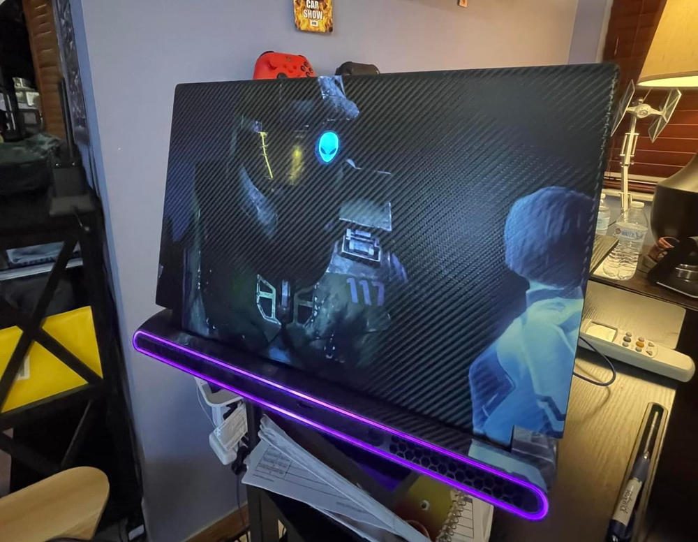 Alienware M17 R5 (2022) Custom Wraps & Skins - Customer Photo From George Pino