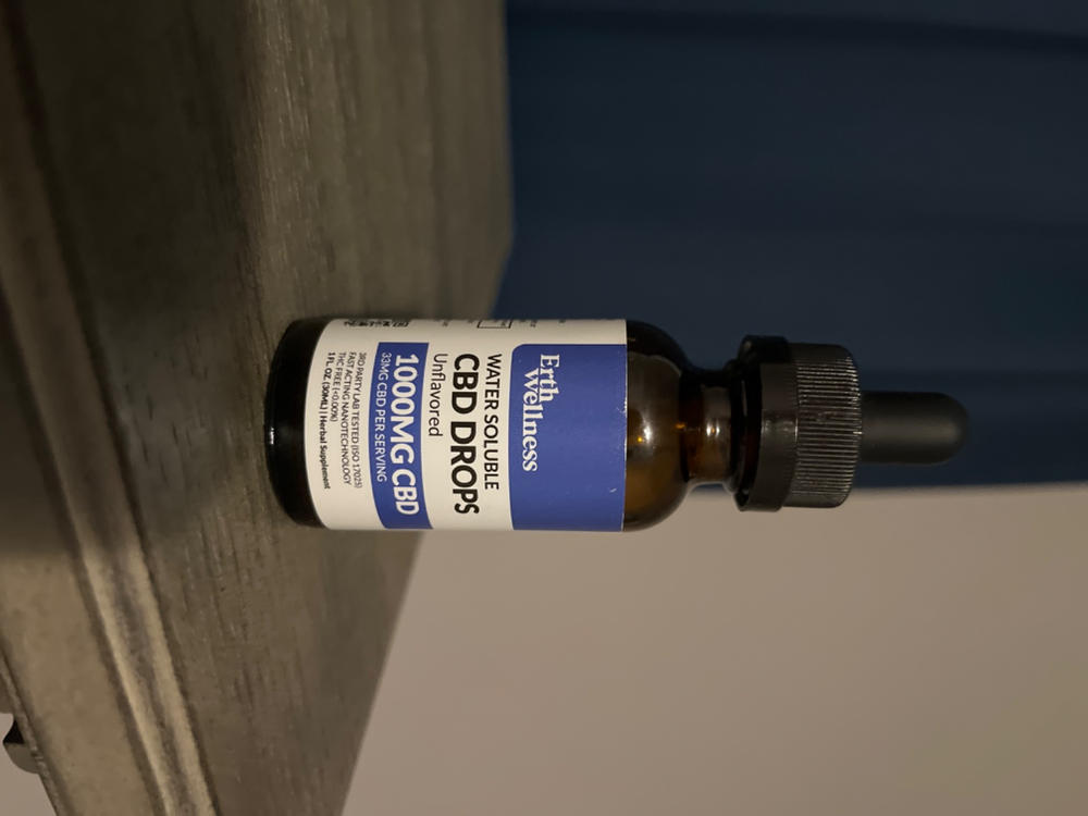 Water Soluble CBD Tincture - Unflavored - THC Free - Customer Photo From Eric LeStrange