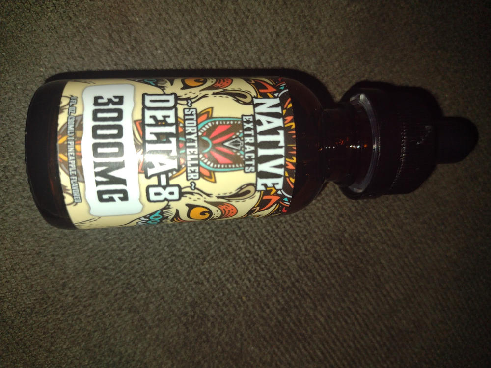 Native Extracts - "Storyteller" - Delta-8 Tincture - 3000mg  (High Potency) - Customer Photo From Anonymous