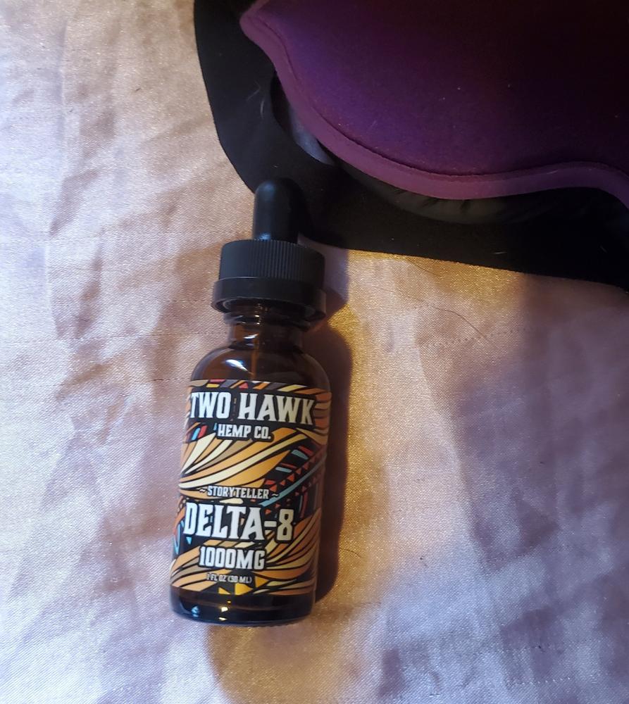 Native Extracts - "Storyteller" - Delta-8 Tincture - 3000mg  (High Potency) - Customer Photo From Melanie Clynes