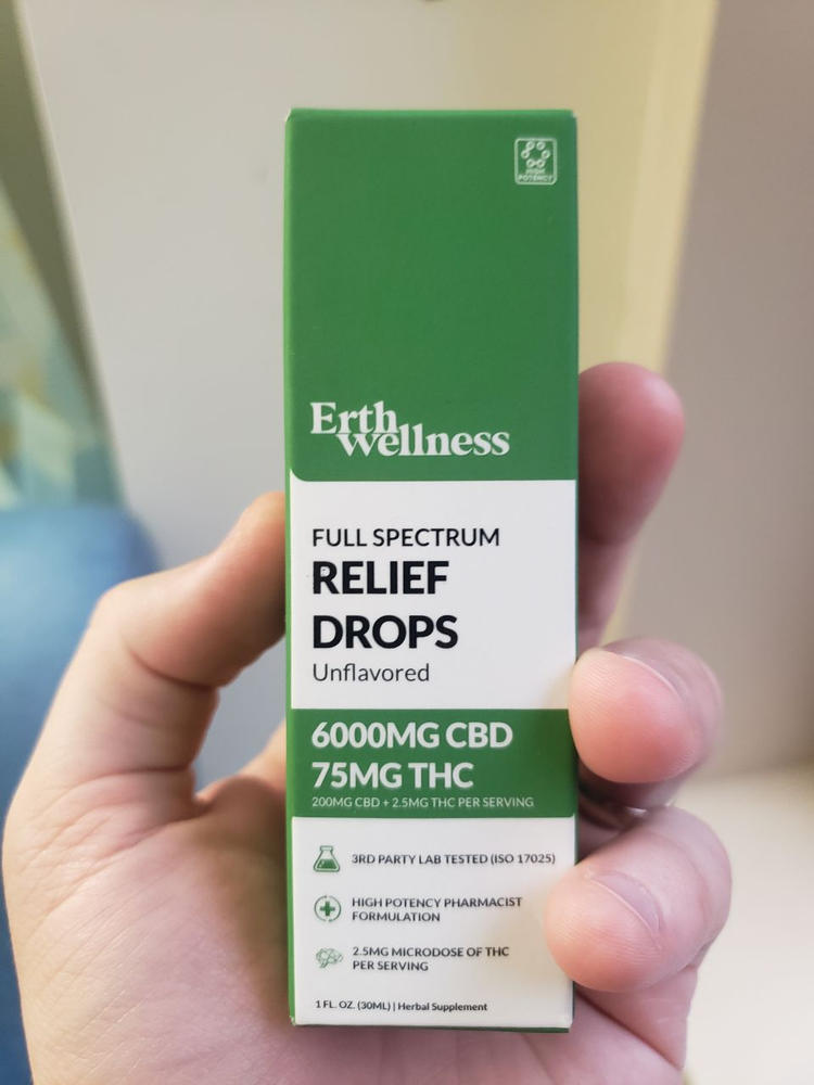 Full Spectrum CBD + THC RELIEF Drops - Customer Photo From Anonymous