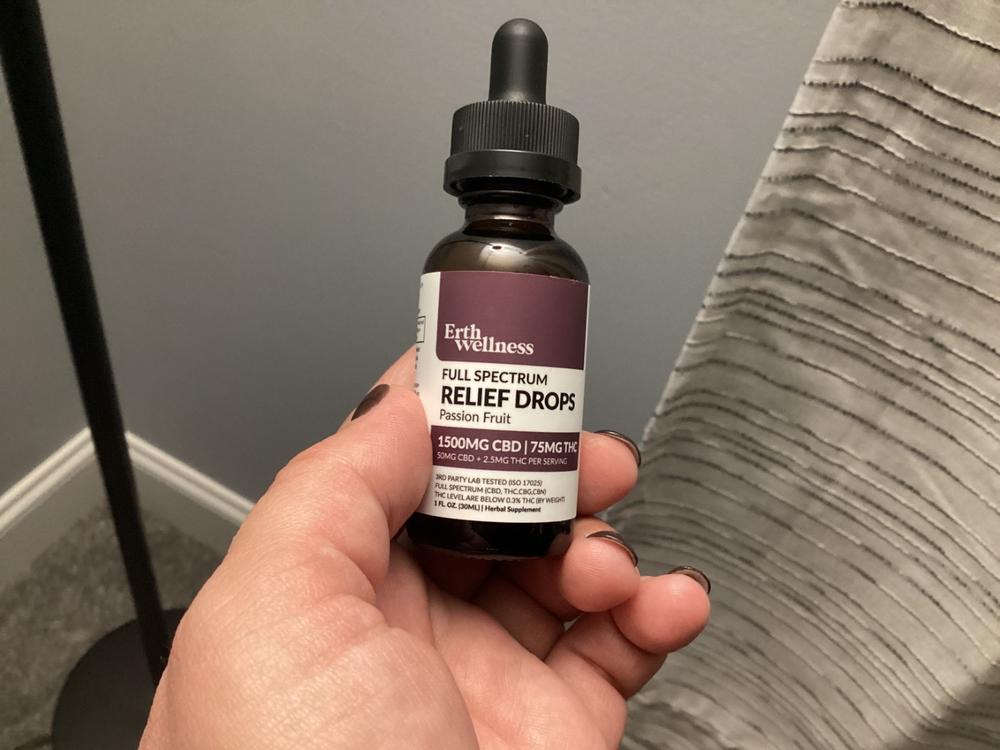 Full Spectrum CBD + THC RELIEF Drops - Customer Photo From Anonymous