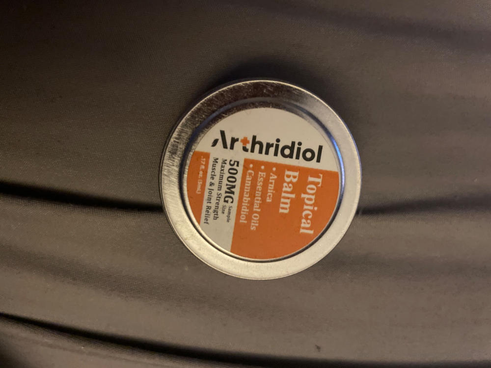 Arthridiol - Topical Balm - 500mg (Sample Size) - Customer Photo From Amie Charles