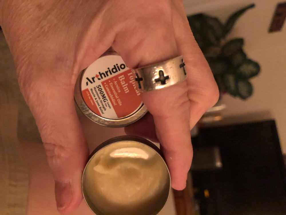 Arthridiol - Topical Balm - 500mg (Sample Size) - Customer Photo From Jacqueline Gonzales
