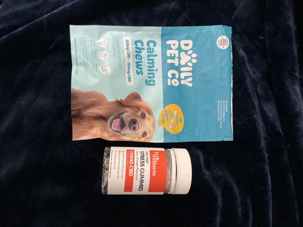 THC Free STRESS Gummies - Vegan - Juicy Orange - 1500mg - Customer Photo From Emily Carter