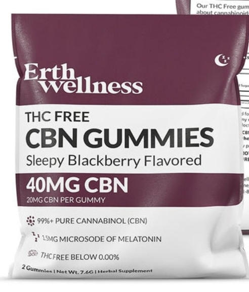 SLEEP CBN Gummies THC Free* - Vegan - Sleepy Blackberry - 40mg (Sample Size) - Customer Photo From Nocole Rowe