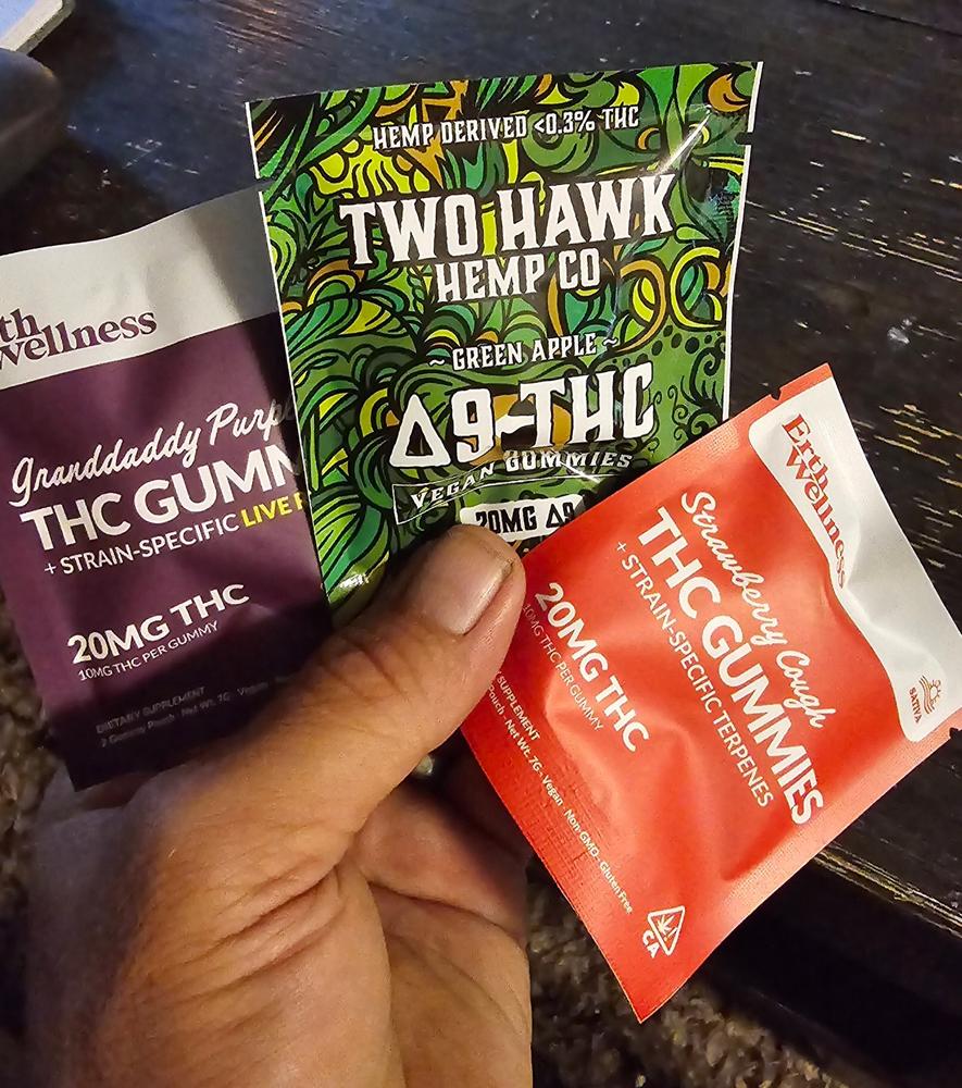 RELAX Δ9 THC Gummies - Vegan - Tutti Frutti - 20mg (Sample Size) - Customer Photo From Anonymous