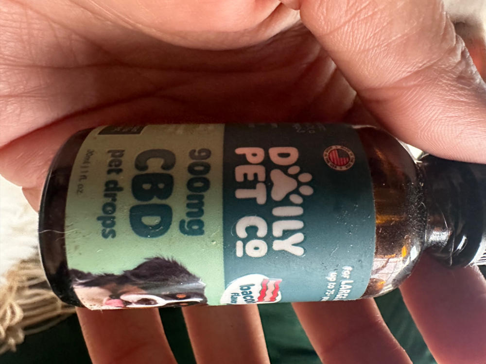 CBD Pet Drops for Dogs - Bacon Flavored - Customer Photo From Natasha Felkins