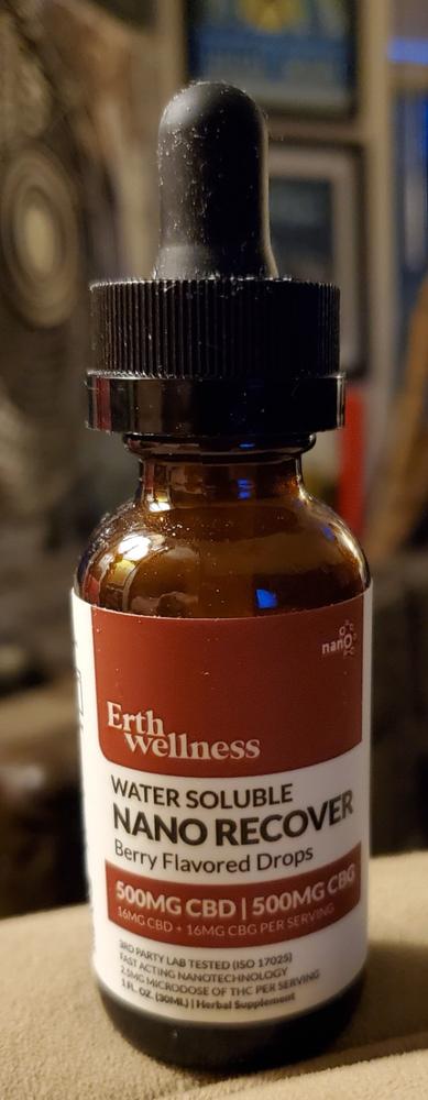 Water Soluble NANO RECOVER CBD:CBG Tincture - Berry Flavored - Customer Photo From Anonymous