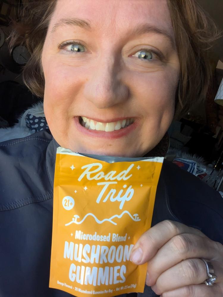 Road Trip - MICRODOSED Gummies + Functional Mushrooms - Orange - Customer Photo From Laura LaBine