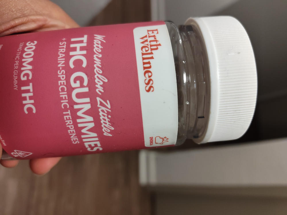Δ9 THC Gummies - Watermelon Zkittles - Strain Specific (Indica) - 300mg - Customer Photo From Anonymous