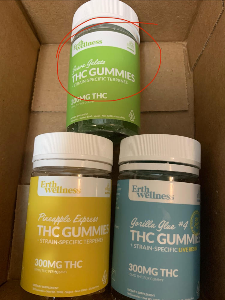 Δ9 THC Gummies - Granddaddy Purple - Live Resin (Indica) - 300mg - Customer Photo From Anonymous