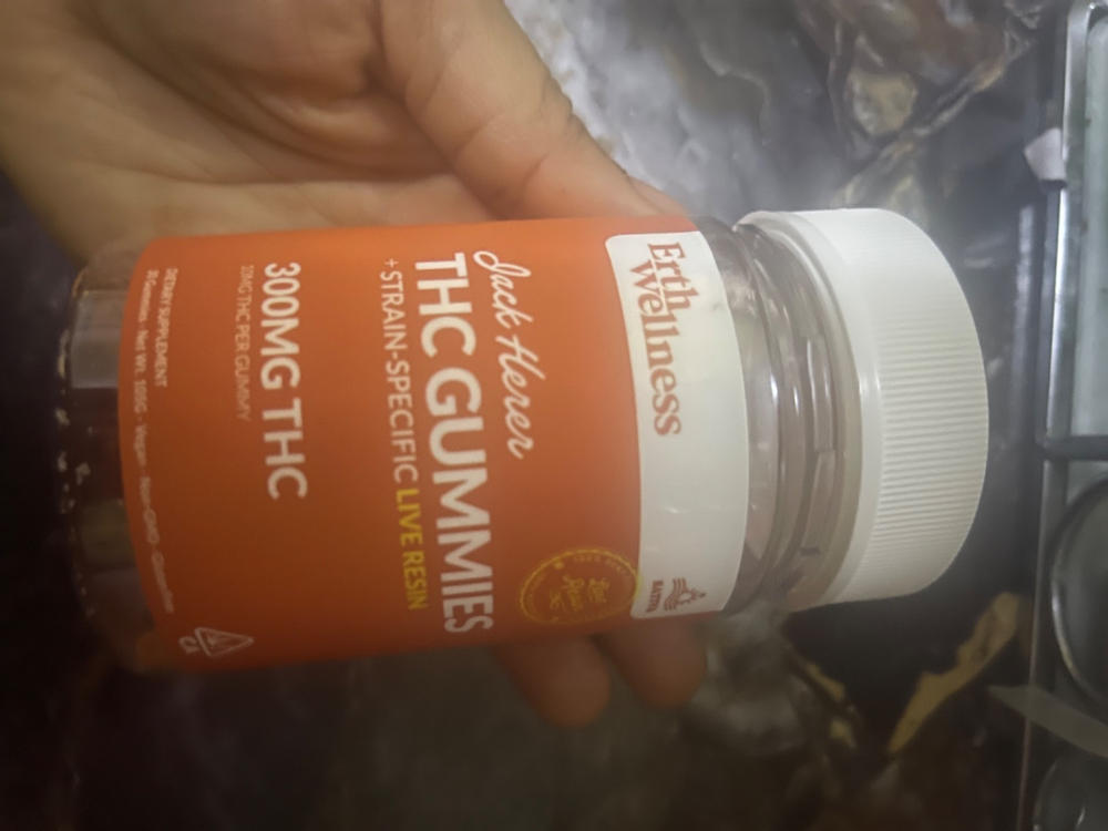 Δ9 THC Gummies - Jack Herer - Live Resin (Sativa) - 300mg - Customer Photo From Anonymous