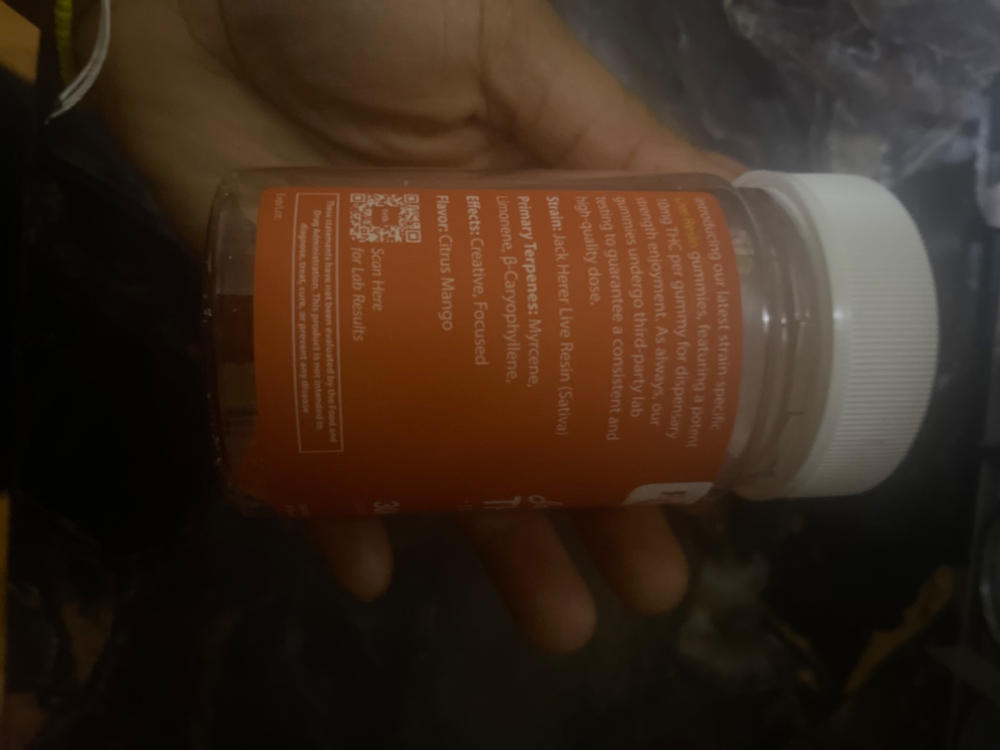 Δ9 THC Gummies - Jack Herer - Live Resin (Sativa) - 300mg - Customer Photo From Anonymous