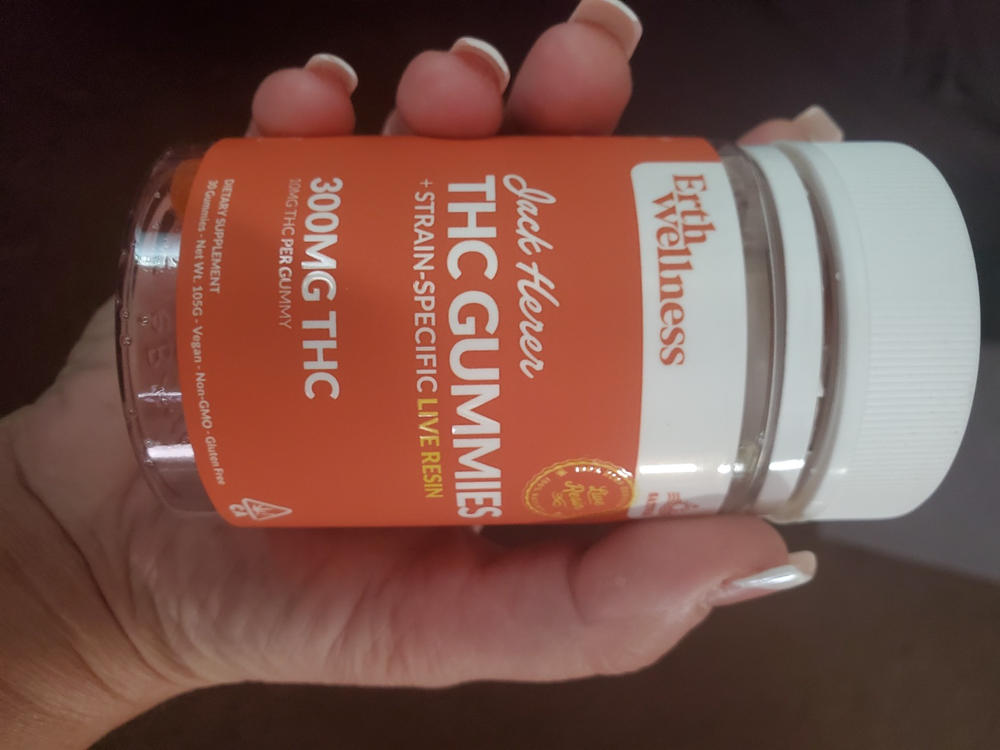 Δ9 THC Gummies - Jack Herer - Live Resin (Sativa) - 300mg - Customer Photo From Anonymous