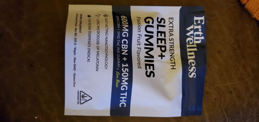 SLEEP+ Gummies - CBN + THC + Live Resin - 750mg - Customer Photo From Anonymous