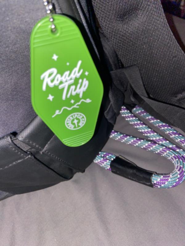 Road Trip Vintage Hotel Key Style Keychain - Customer Photo From Michael Stanley