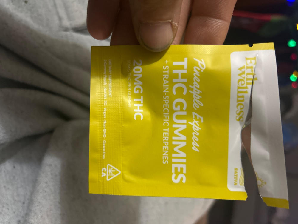 Δ9 THC Gummies - Green Crack - Strain Specific (Sativa) - 20mg (Sample Size) - Customer Photo From Larry Stull