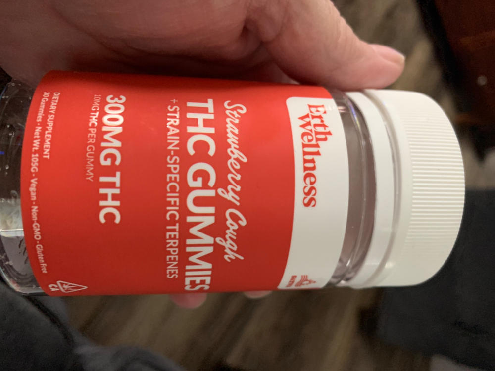 Δ9 THC Gummies - Strawberry Haze - Strain Specific (Sativa) - 20mg (Sample Size) - Customer Photo From Anonymous