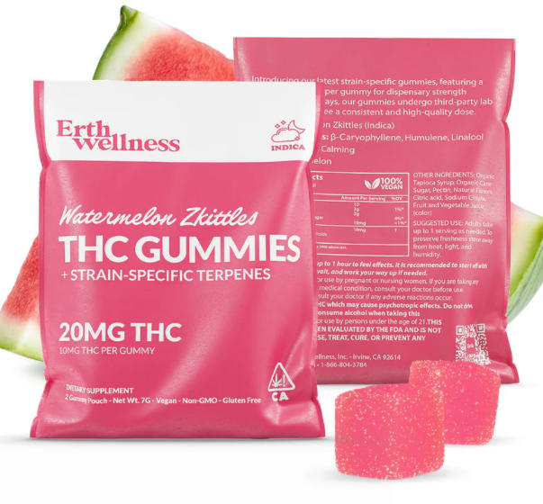 Δ9 THC Gummies - Watermelon Zkittles - Strain Specific (Indica) - 20mg (Sample Size) - Customer Photo From Shawn Maragni