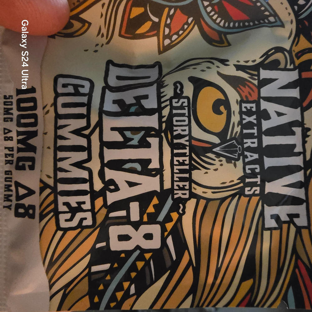 "Storyteller" - 100mg Delta-8 Gummies - Pineapple (Sample Size) - Customer Photo From Todd Bartlett