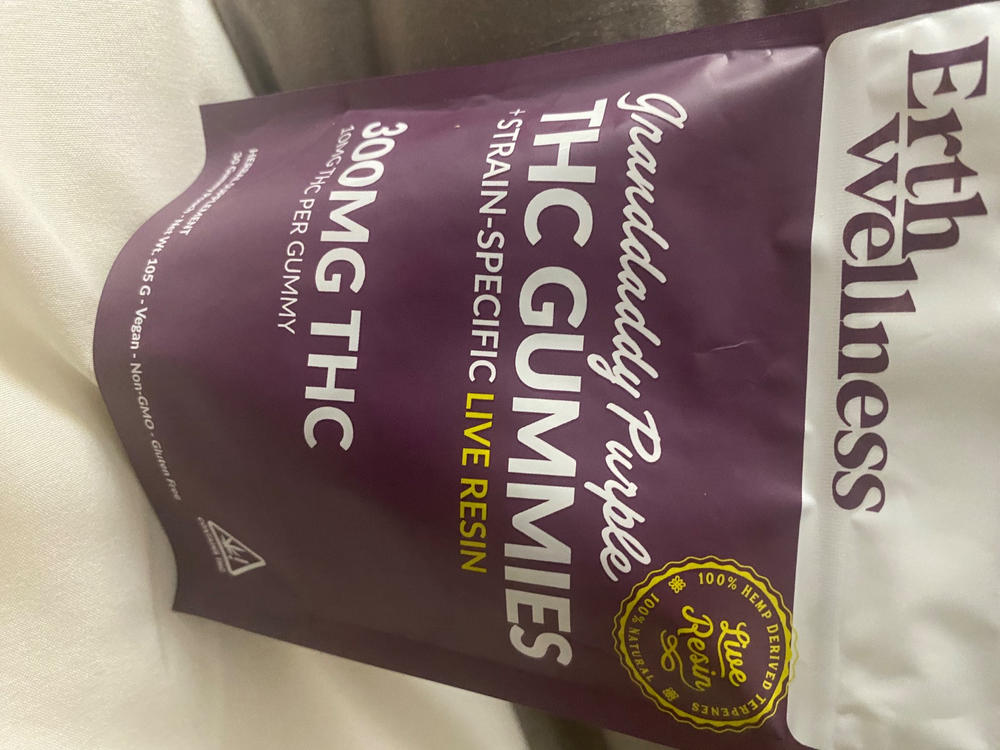 Δ9 THC Gummies - Northern Lights - Live Resin (Indica) - 300mg - Customer Photo From Anonymous