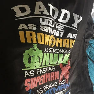 Superhero Father T-Shirt For Dad - Customer Photo From sanitycruzer