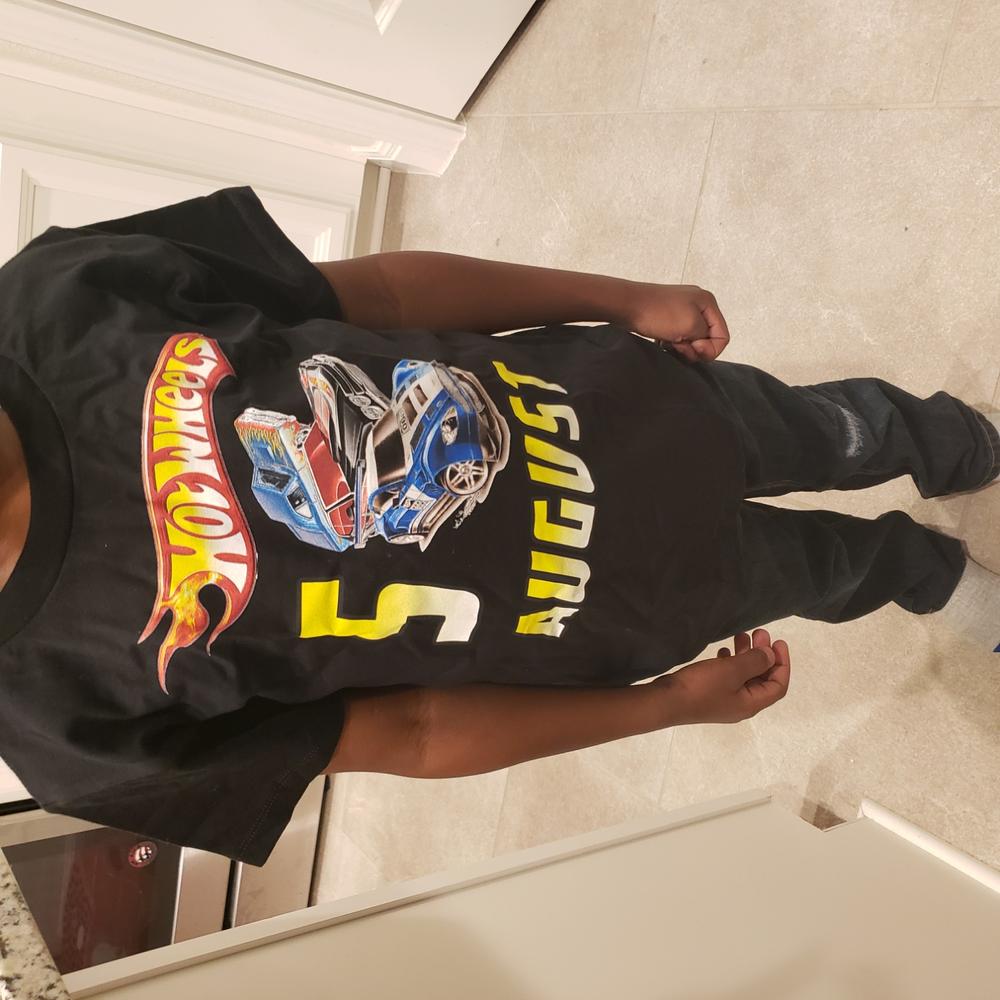 Personalized Hot Wheels Birthday Shirt - Customer Photo From Anonymous