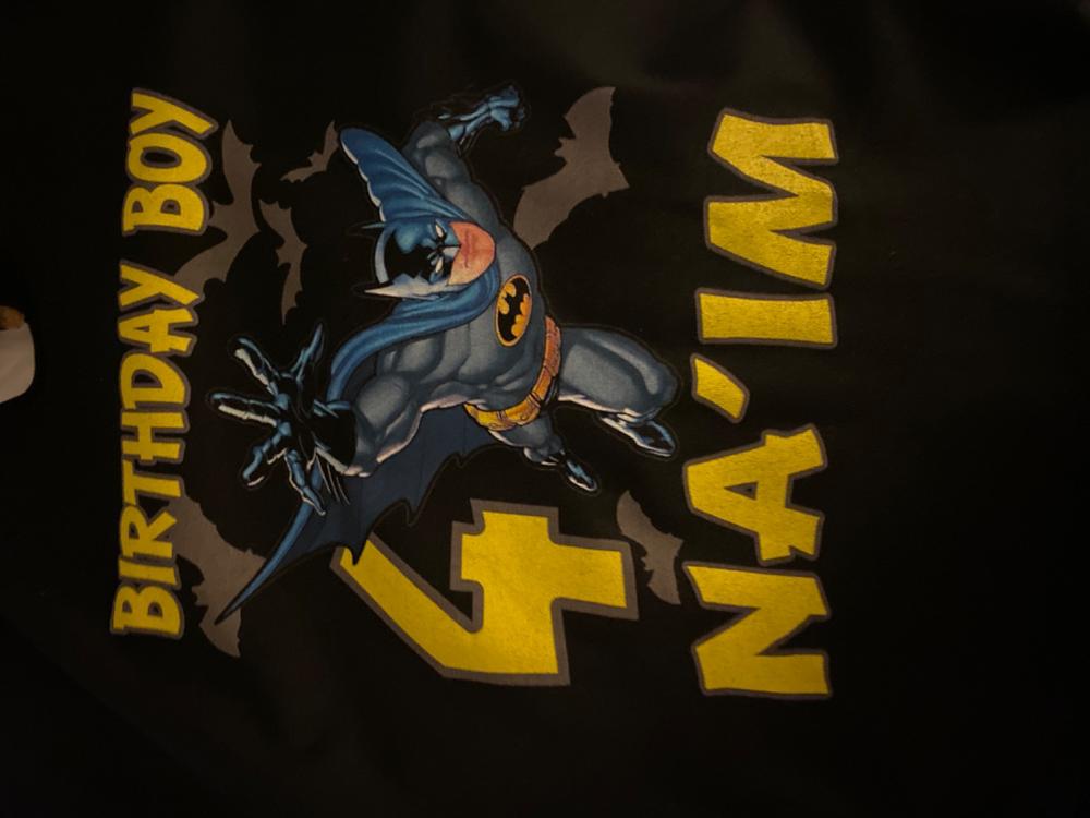 Personalize Batman Birthday Shirt - Customer Photo From Anonymous