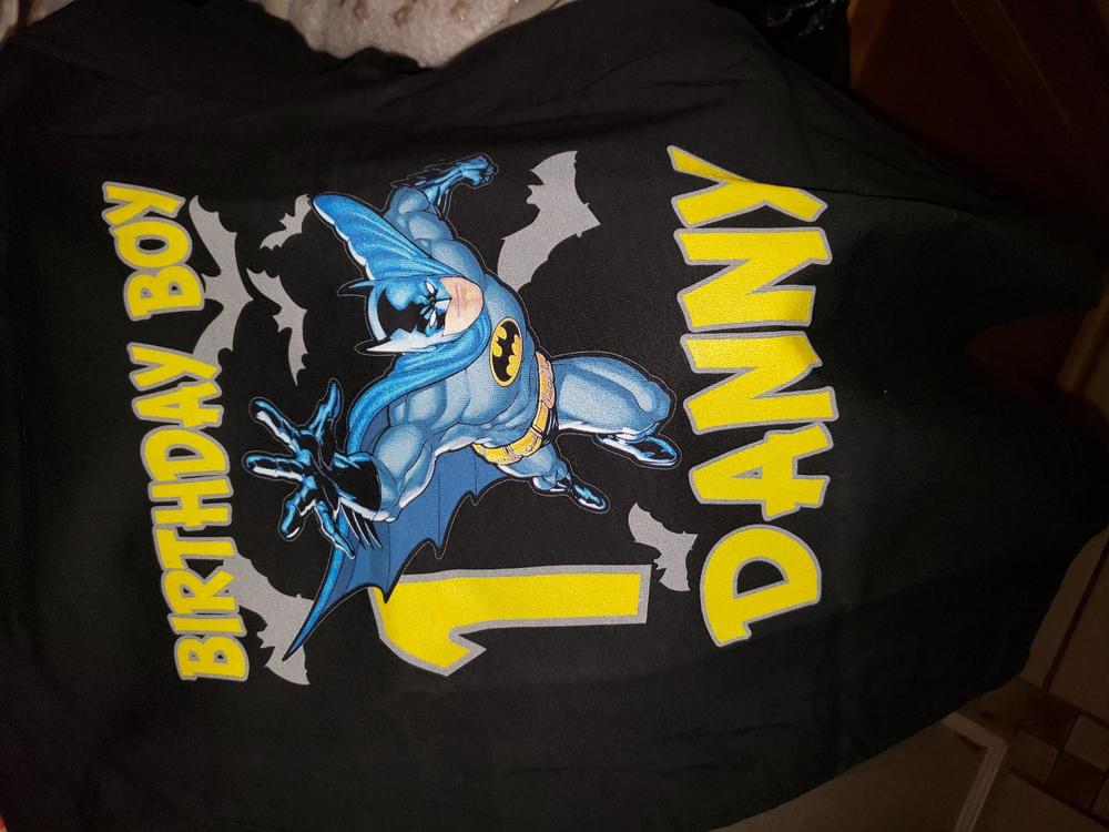 Personalize Batman Birthday Shirt - Customer Photo From Elizabeth B.