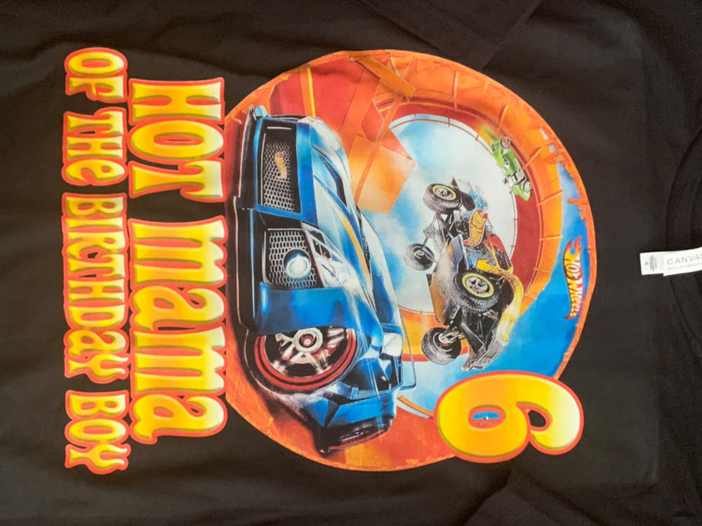 Custom Hot Wheels Birthday Shirt - Customer Photo From Ashley Arnold