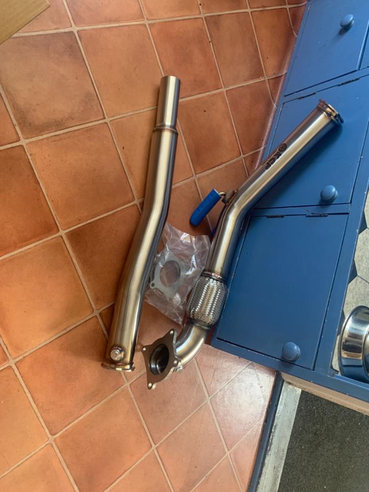 Stainless Decat Downpipe Suit For VW Golf MK5 MK6 GTI Audi A3 8P 2.0T 1.8T Exhaust - Customer Photo From Kane gabrielsen