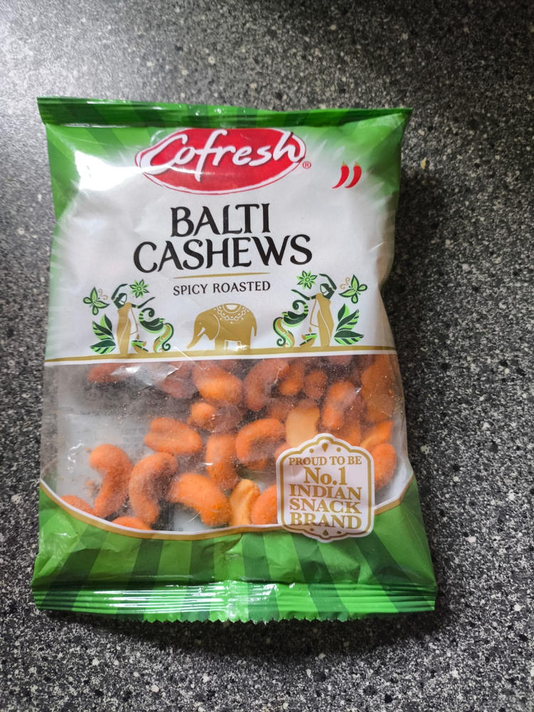 2x Cofresh Spicy Roasted Balti Cashews Bags (2x150g) - Customer Photo From Nina F.